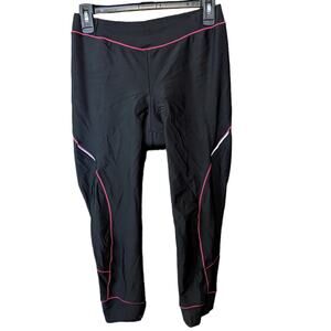 4ucycling Black Padded Bicycle Capri Leggings Size XL